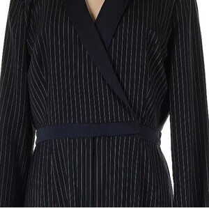 BCBG MaxAzria Navy Pinstripe Jumpsuit- Size Large -Barely Worn!